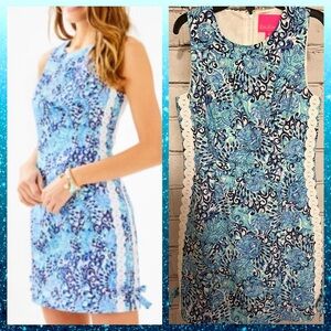 Lilly Pulitzer Mila Shift size 0, Light Aqua Spritz